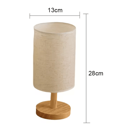 LED Table Lamp With Fabric Shade For Bedroom And Bedside Lighting 3