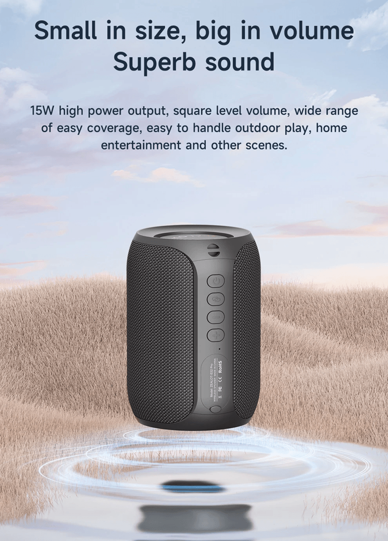 Zealot S32 Pro Bluetooth Speaker With Deep Bass And LED Lights 1