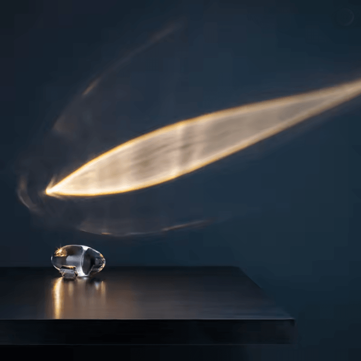 Italian Designer Crystal LED Table Lamp Egg Shaped Night Light