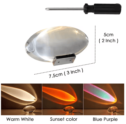 Italian Designer Crystal LED Table Lamp Egg Shaped Night Light 1