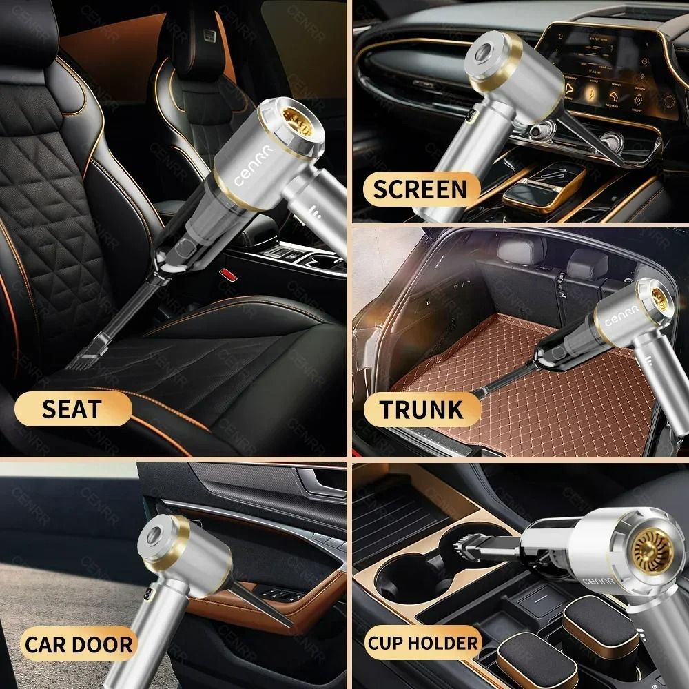 Cordless Car Vacuum Cleaner Strong Suction Handheld 6