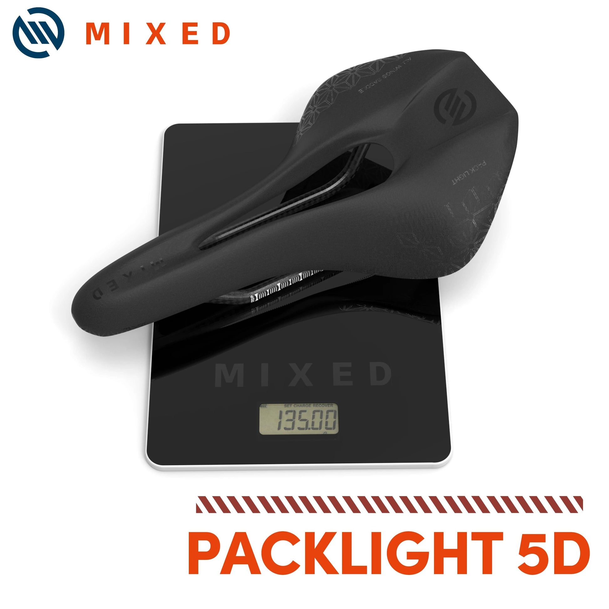 Lightweight Carbon Fiber Bike Saddle 143mm 3