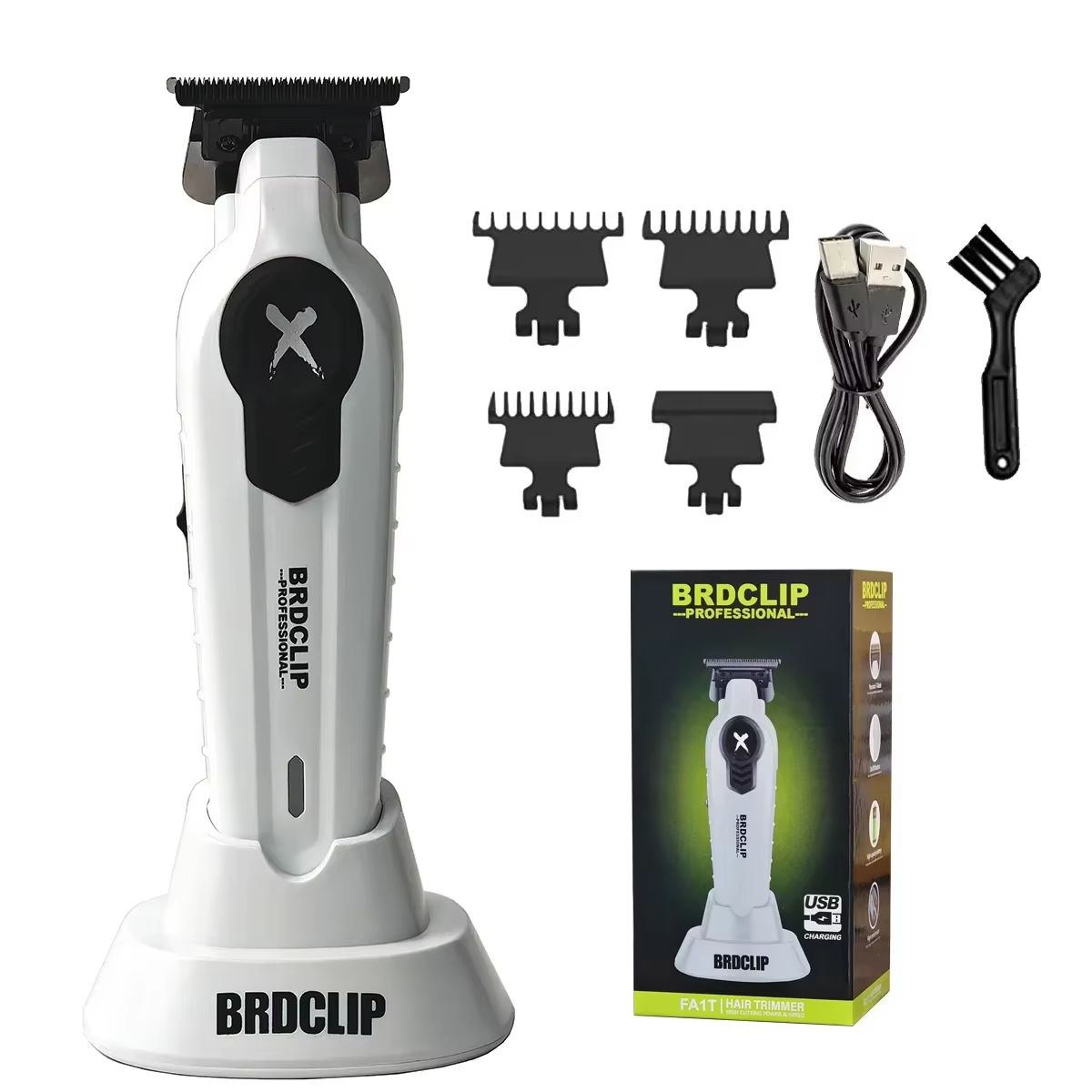 BRDCLIP FA1T Professional Hair Trimmer  Precision Electric Clipper With Carving Blade Gradient Fini 10