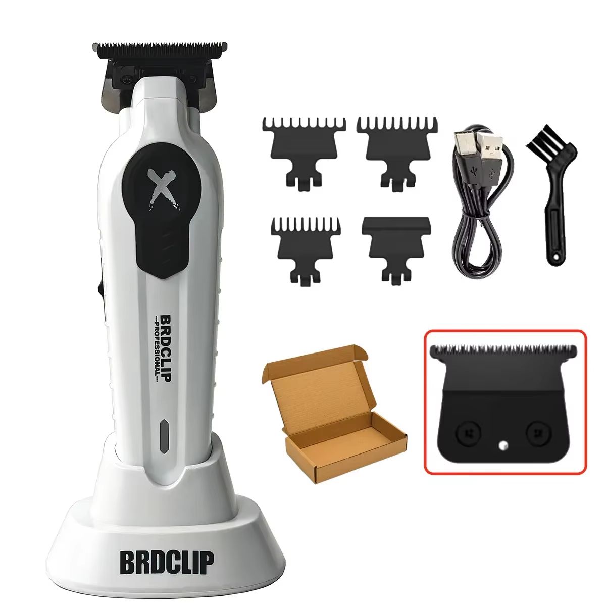 BRDCLIP FA1T Professional Hair Trimmer  Precision Electric Clipper With Carving Blade Gradient Fini 11