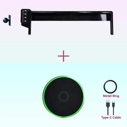 Magnetic Car Phone Mount With Wireless Charging And Fixed Base For 10 Inch Screen 9