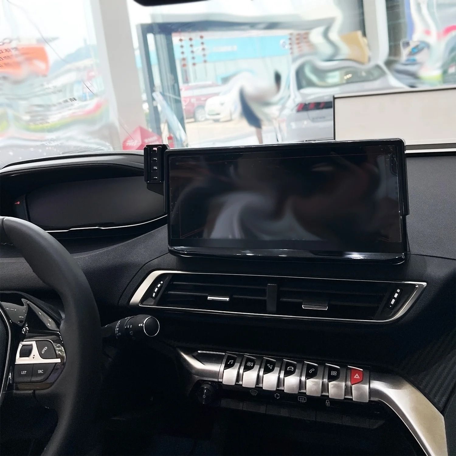 Magnetic Car Phone Mount With Wireless Charging And Fixed Base For 10 Inch Screen 2