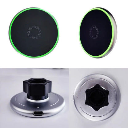 Magnetic Car Phone Mount With Wireless Charging And Fixed Base For 10 Inch Screen 4
