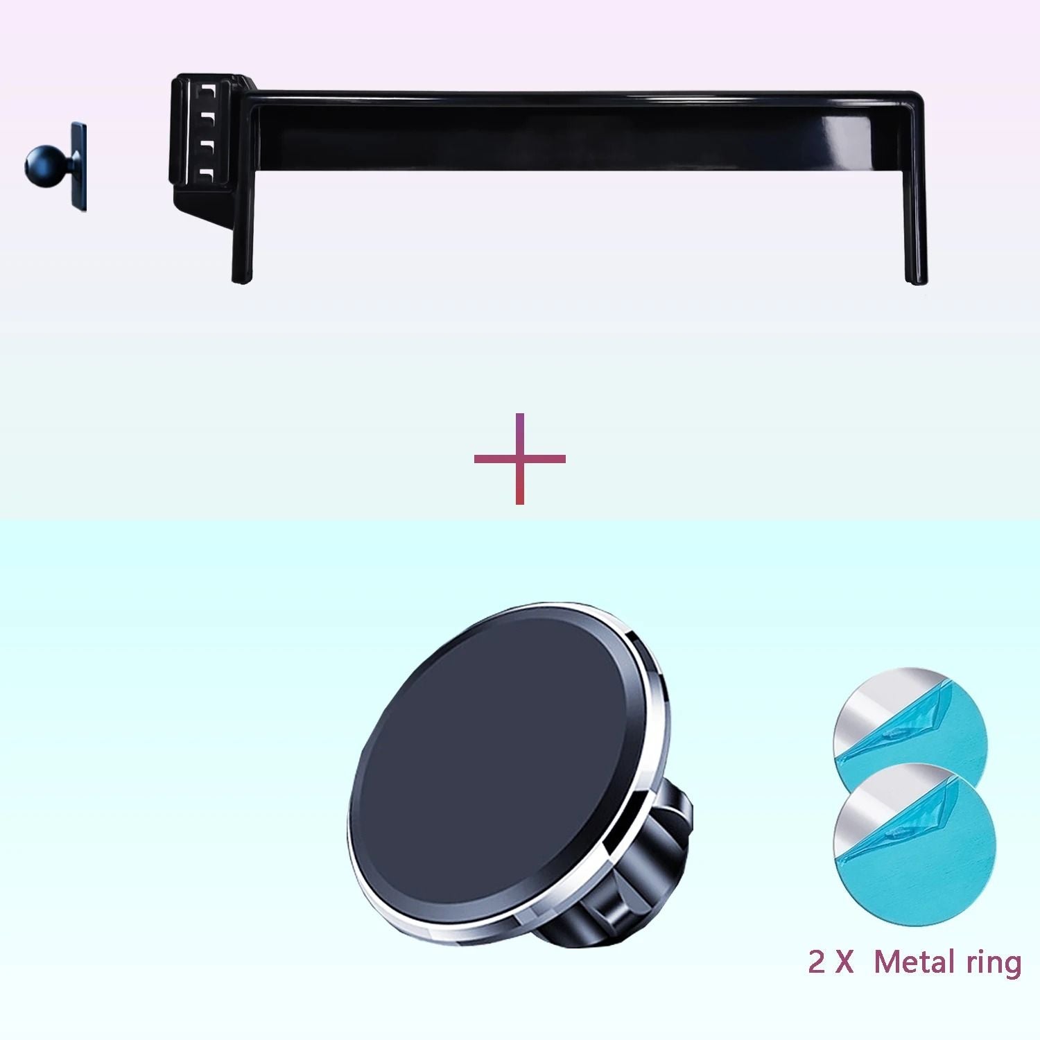 Magnetic Car Phone Mount With Wireless Charging And Fixed Base For 10 Inch Screen 7