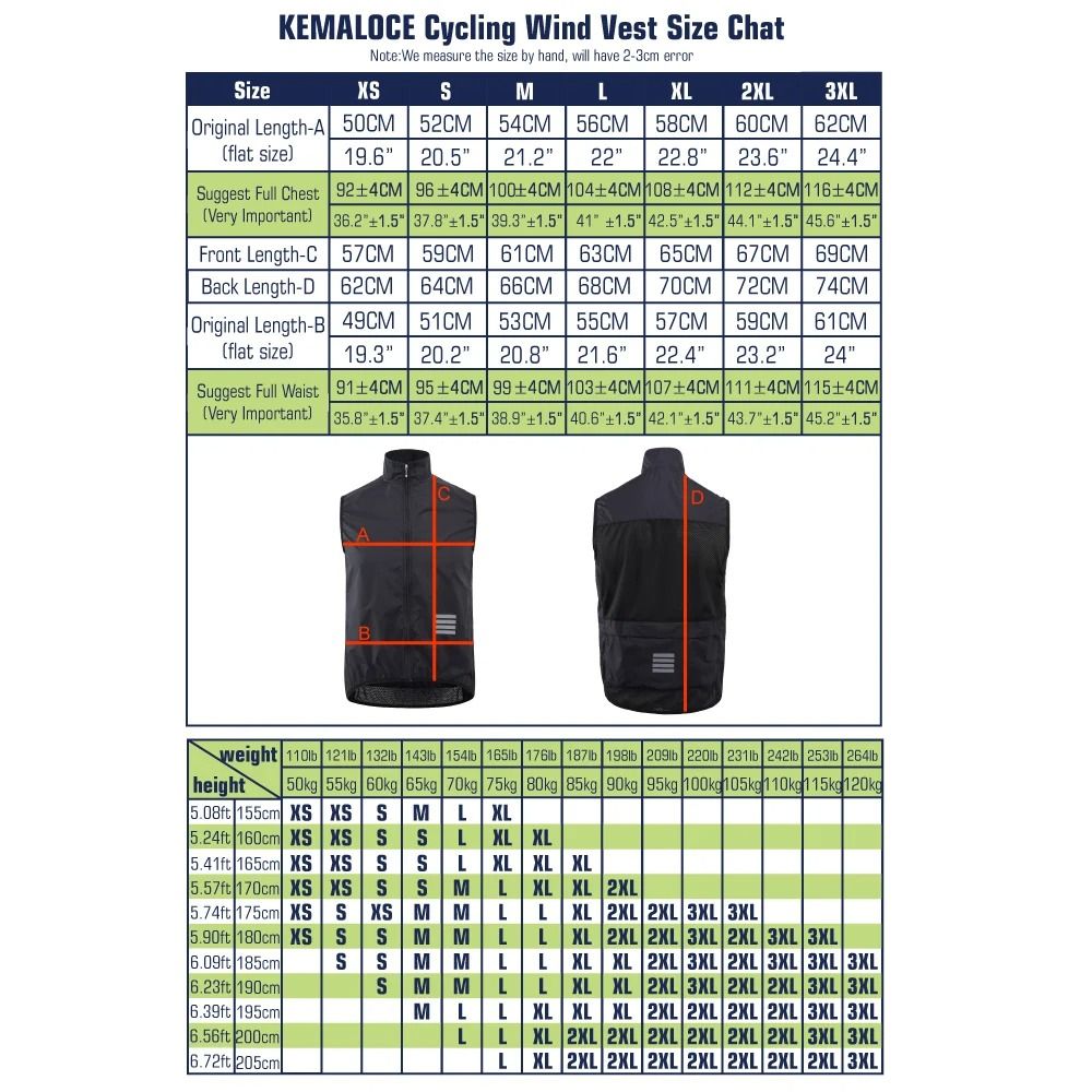 Lightweight Windproof Cycling Vest For Men Outdoor MTB Sports 2