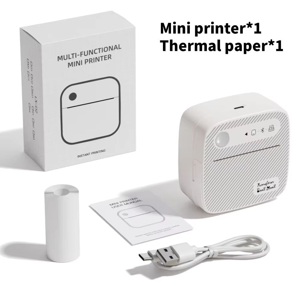 DOLEWA B3 Portable Mini Printer  Wireless Bluetooth Inkless Sticker  Label Maker For Office School  10