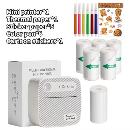 DOLEWA B3 Portable Mini Printer  Wireless Bluetooth Inkless Sticker  Label Maker For Office School  12