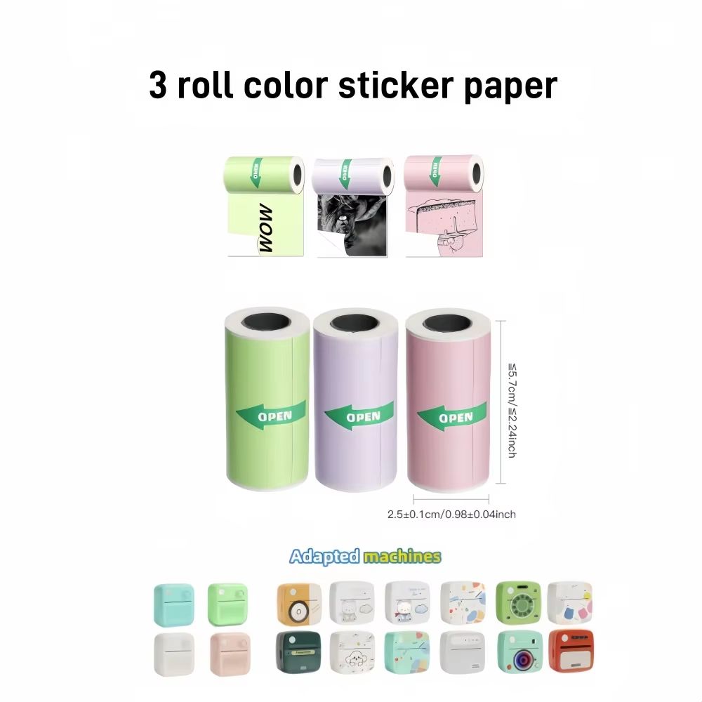 DOLEWA B3 Portable Mini Printer  Wireless Bluetooth Inkless Sticker  Label Maker For Office School  20