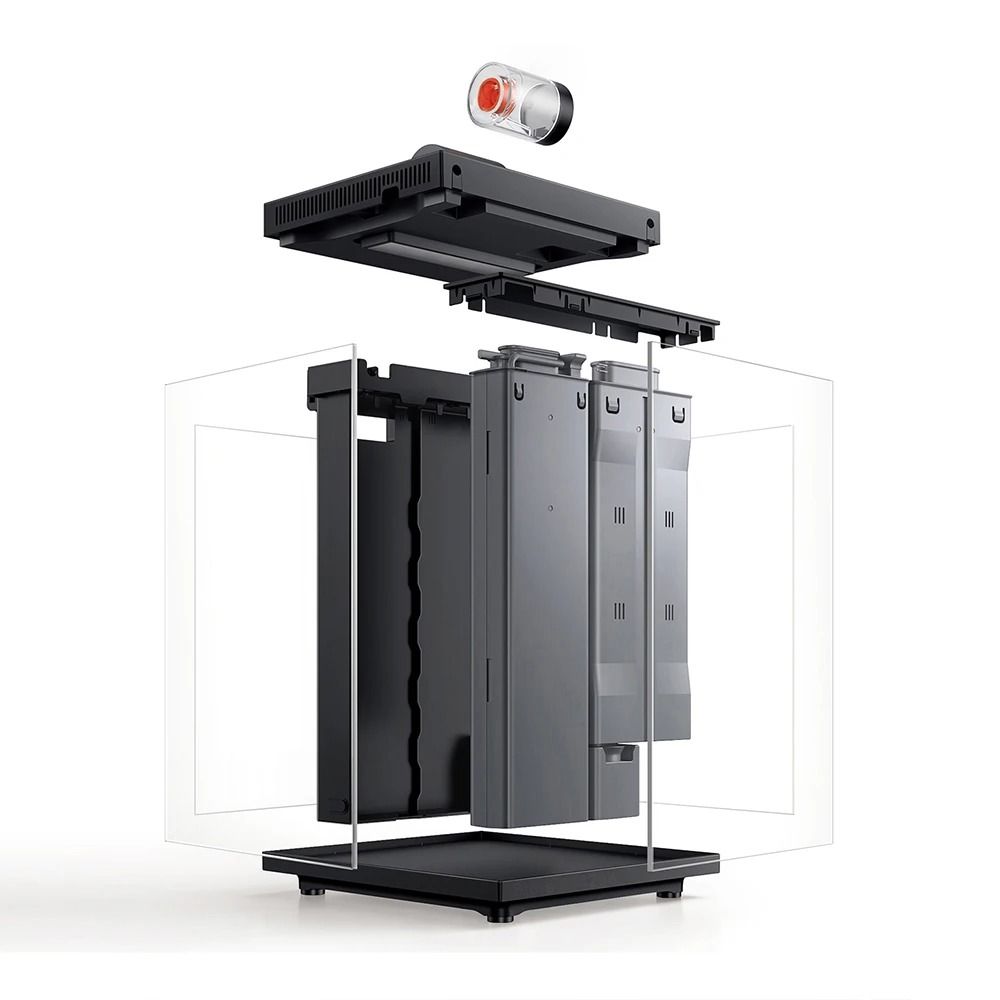 Smart Desktop Fish Tank With Remote Feeding And Lighting 1
