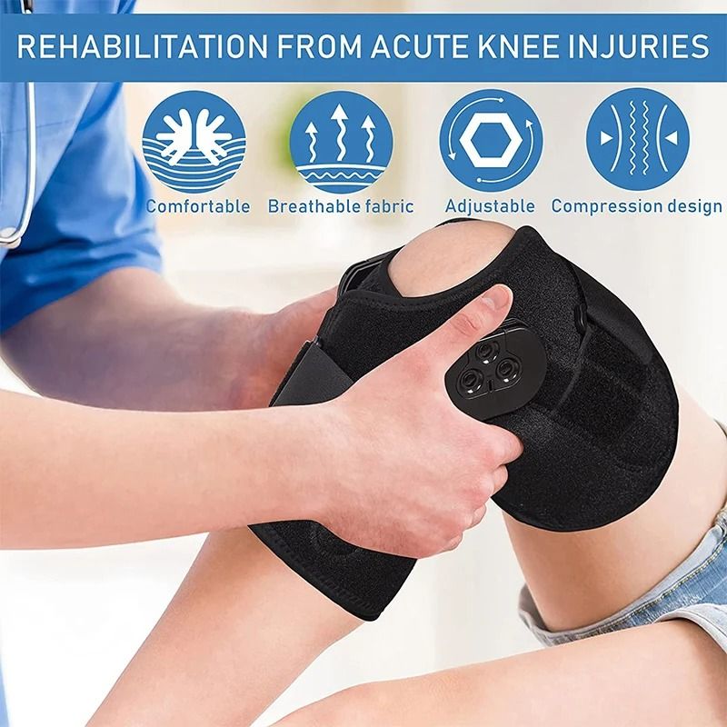 Adjustable Hinged Knee Brace With Side Stabilizers And Locking Dials 2