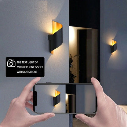 Modern Spiral LED Wall Lamp Waterproof Indoor Outdoor Sconce Light 2