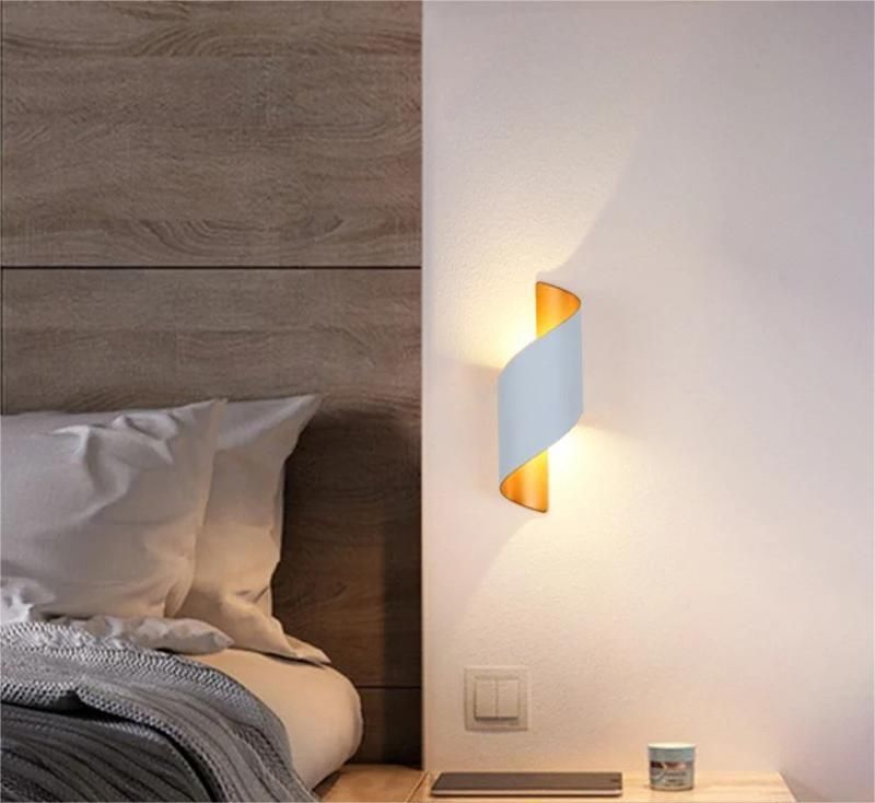 Modern Spiral LED Wall Lamp Waterproof Indoor Outdoor Sconce Light 4