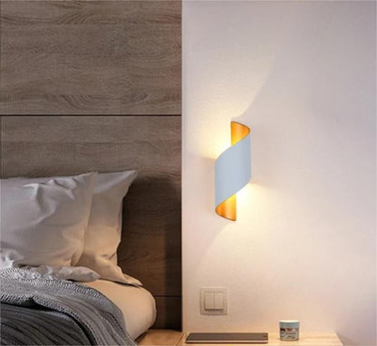 Modern Spiral LED Wall Lamp Waterproof Indoor Outdoor Sconce Light 4