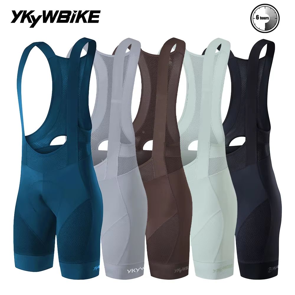 YKYWBIKE Men's Cycling Bib Shorts – Road & MTB Bike Tights with 6-Hour Belgium Padding