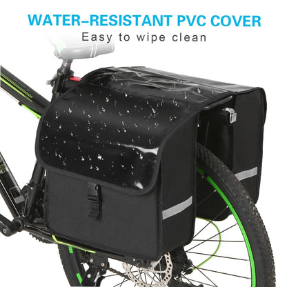 28L Water Resistant Bicycle Rear Seat Carrier Bag Rack Trunk Pack 4