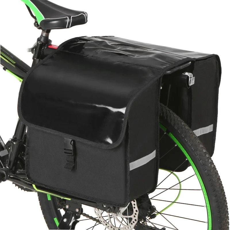 28L Water Resistant Bicycle Rear Seat Carrier Bag Rack Trunk Pack 5