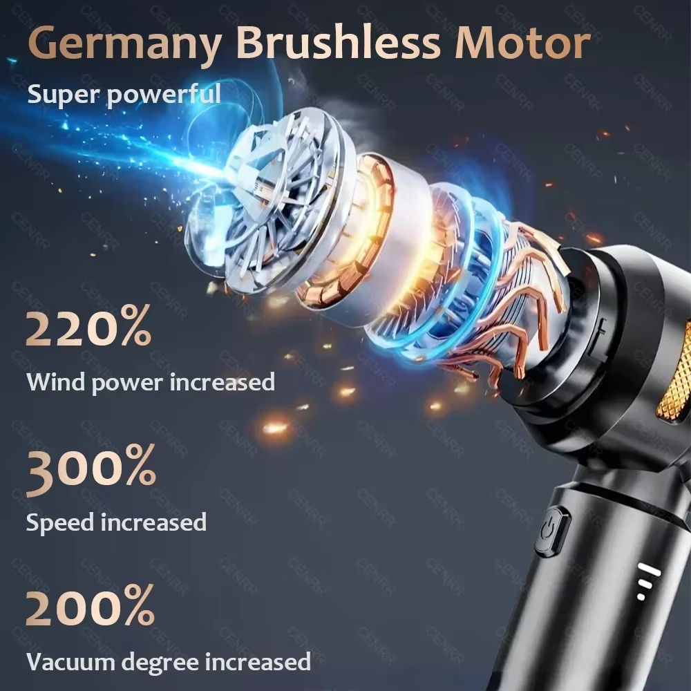 CENRR 998000PA Car Vacuum Cleaner  Powerful Portable Handheld Cordless Vacuum For Cars  Accessories 2