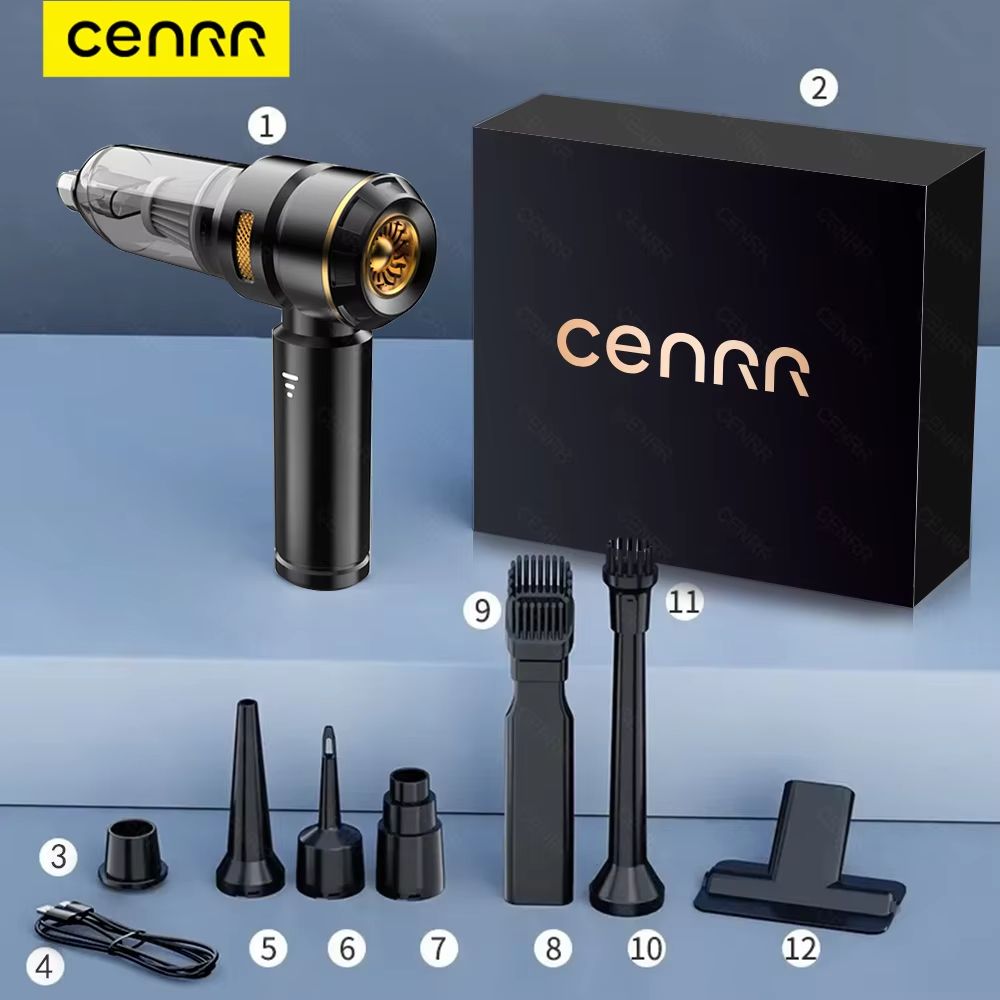 CENRR 998000PA Car Vacuum Cleaner  Powerful Portable Handheld Cordless Vacuum For Cars  Accessories 6