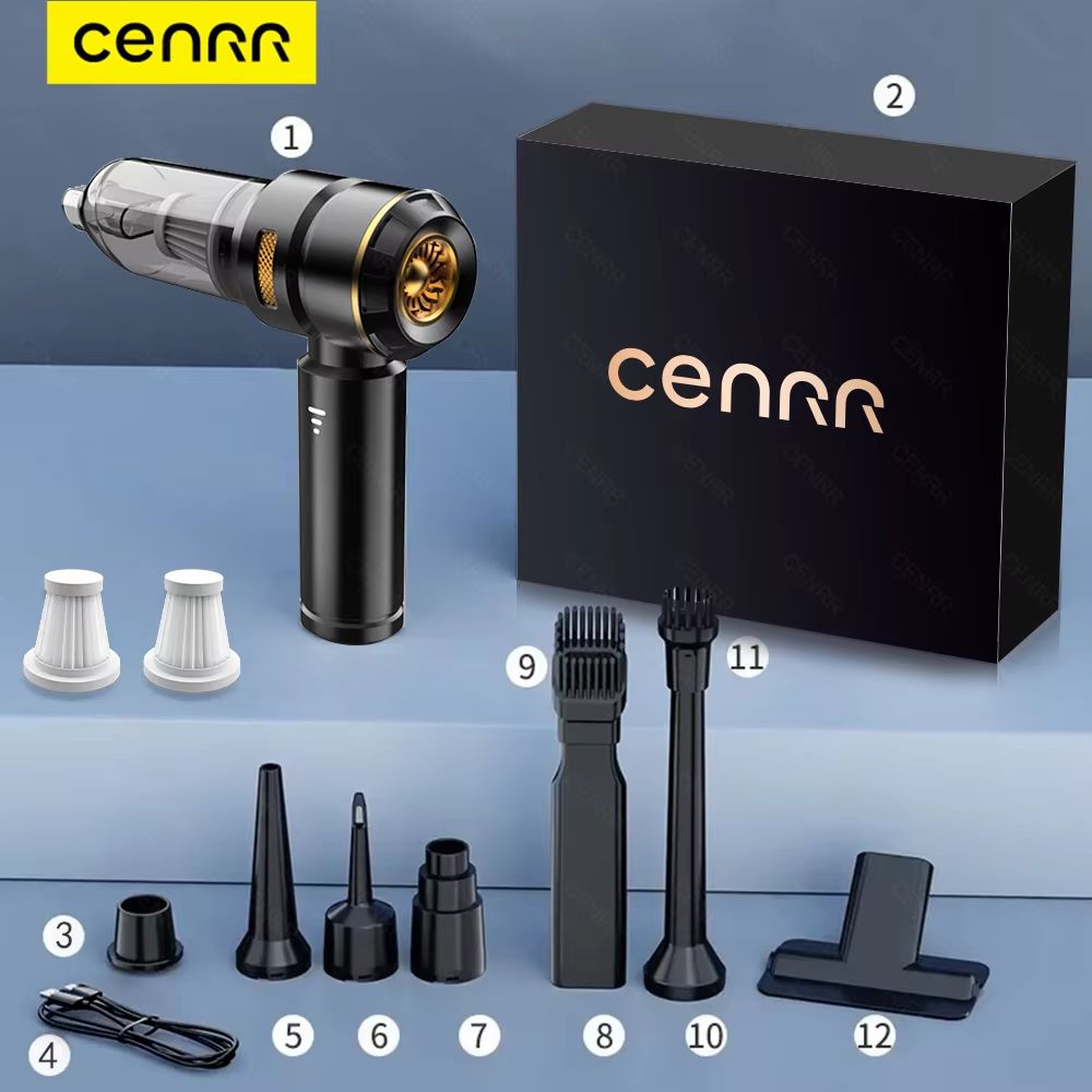 CENRR 998000PA Car Vacuum Cleaner  Powerful Portable Handheld Cordless Vacuum For Cars  Accessories 7