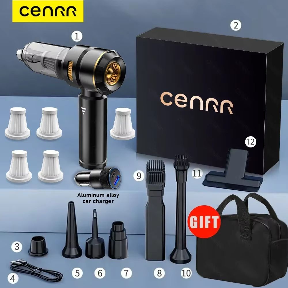 CENRR 998000PA Car Vacuum Cleaner  Powerful Portable Handheld Cordless Vacuum For Cars  Accessories 9