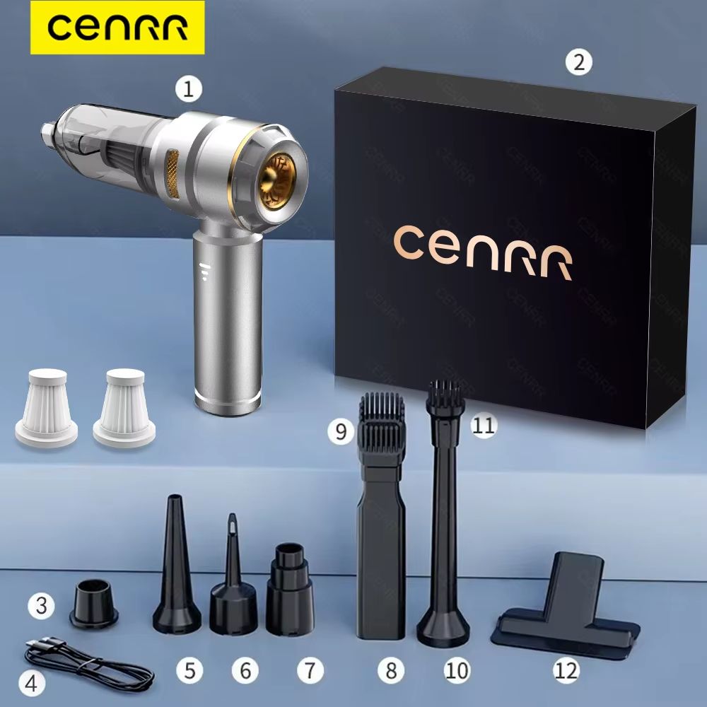 CENRR 998000PA Car Vacuum Cleaner  Powerful Portable Handheld Cordless Vacuum For Cars  Accessories 11
