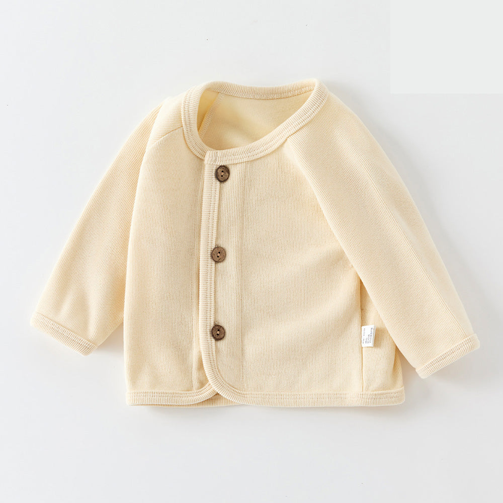 Spring Autumn Knitted Kids Cardigan Solid Color, Baby Sweaters For Boys Girls, Back To School Infant Outerwear Coats