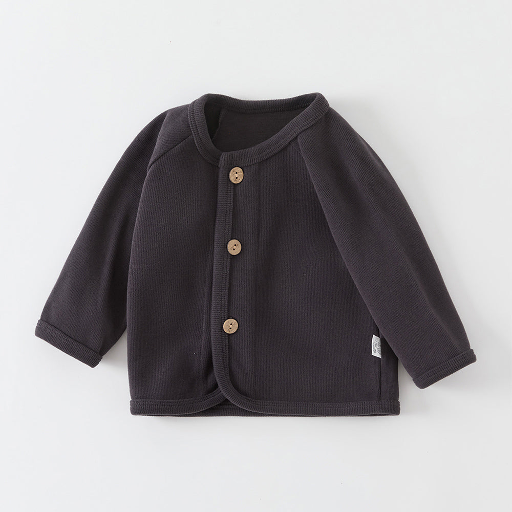 Spring Autumn Knitted Kids Cardigan Solid Color, Baby Sweaters For Boys Girls, Back To School Infant Outerwear Coats