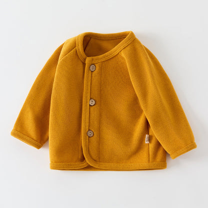 Spring Autumn Knitted Kids Cardigan Solid Color, Baby Sweaters For Boys Girls, Back To School Infant Outerwear Coats