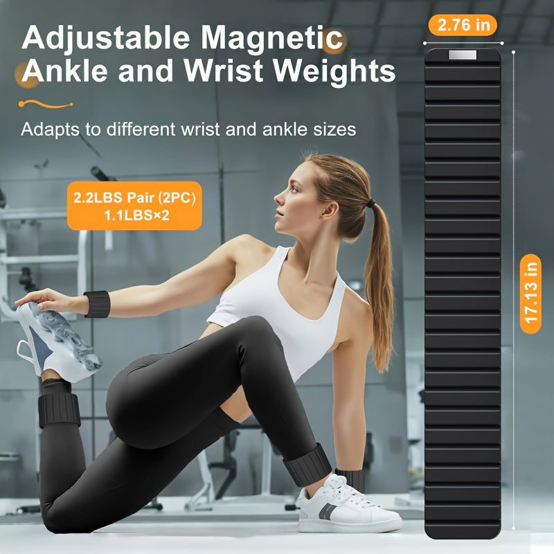 Magnetic Wrist Weights Ankle Weights For Women Men Pack Stackable Ideal For Jogging Yoga Fitness  G 4