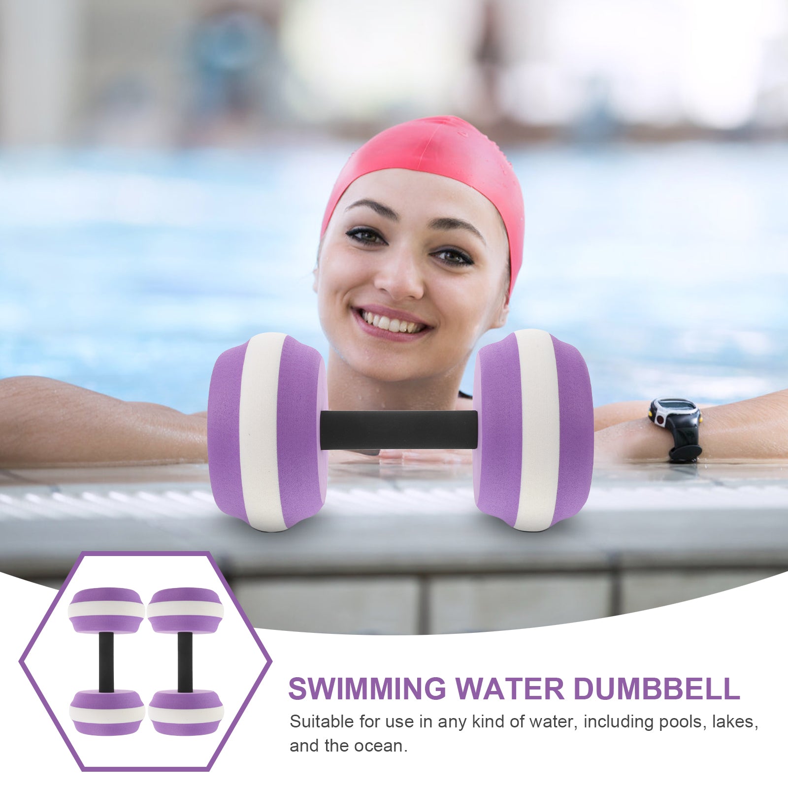 EVA Dumbbells On Water Pool Ankle Weights For Exercise Bubble Swim Equipment Swimming Exercises Too 2