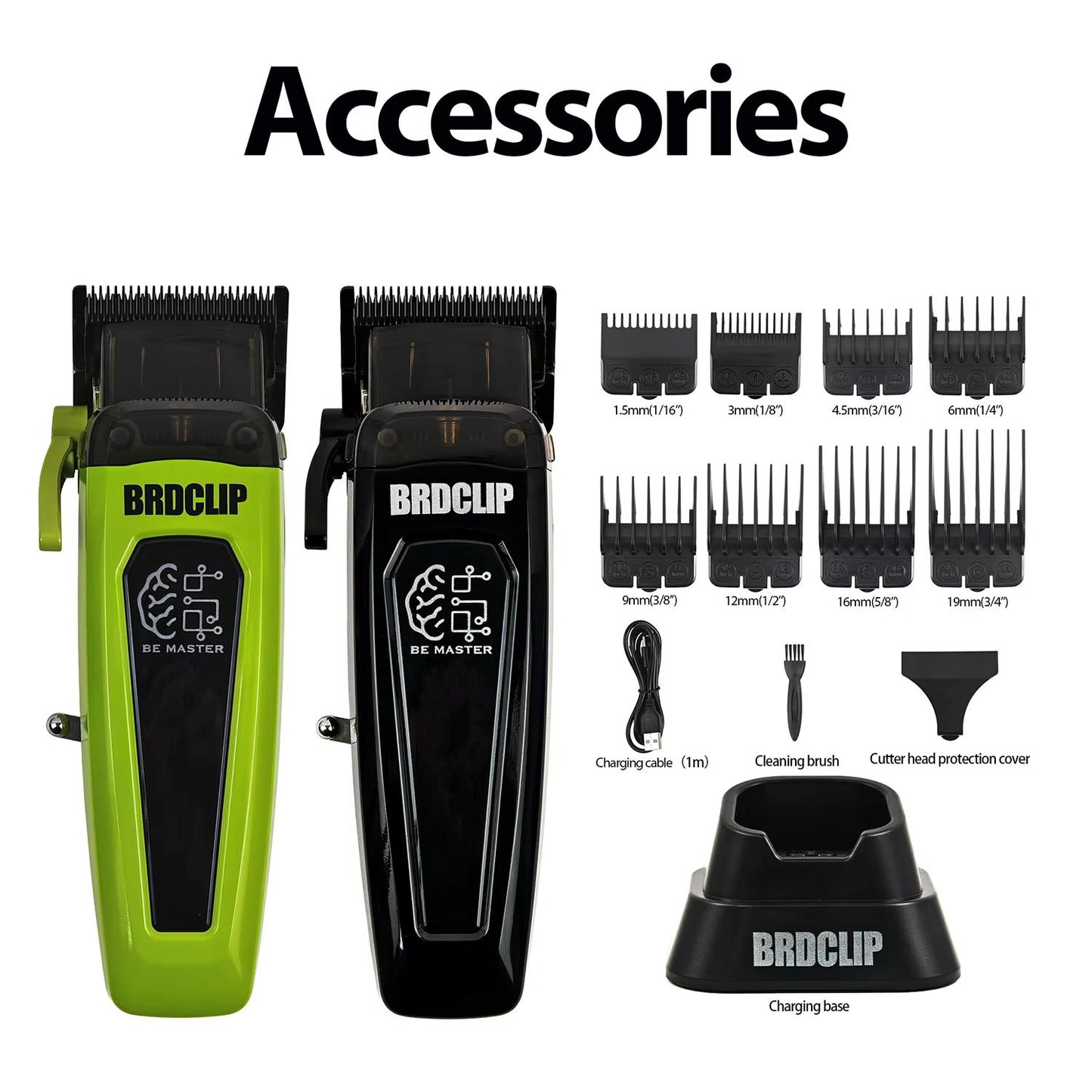 BRDCLIP BRD 106 Professional Hair Clipper  Electric Barber Trimmer For Men With 7500RPM Motor  5Adj 5