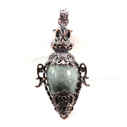 Water Drop Crystal Pendulum for Dowsing, Natural Amethyst, Rose Quartz, Onyx Antique Pendulums for Spiritual Divination