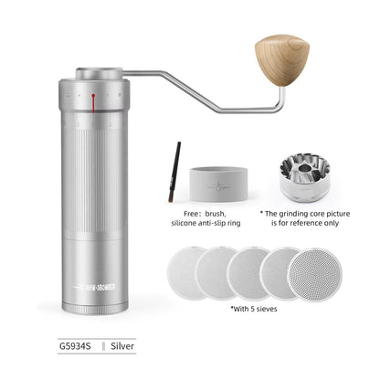MHW3BOMBER Manual Coffee Grinder  Adjustable Stainless Steel Conical Burr Grinder For Espresso  Pou 7