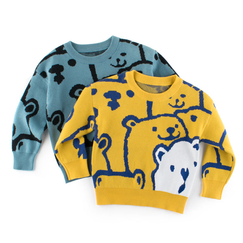 Toddler Kid Baby Girls Clothes, Infant Boys Sweater, Autumn Winter Knit Pullover Top Cute Sweet Children Sweater
