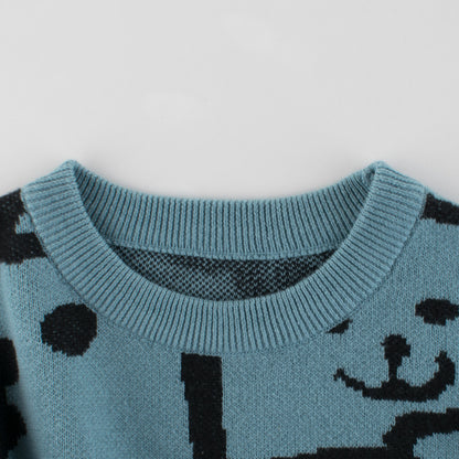 Toddler Kid Baby Girls Clothes, Infant Boys Sweater, Autumn Winter Knit Pullover Top Cute Sweet Children Sweater