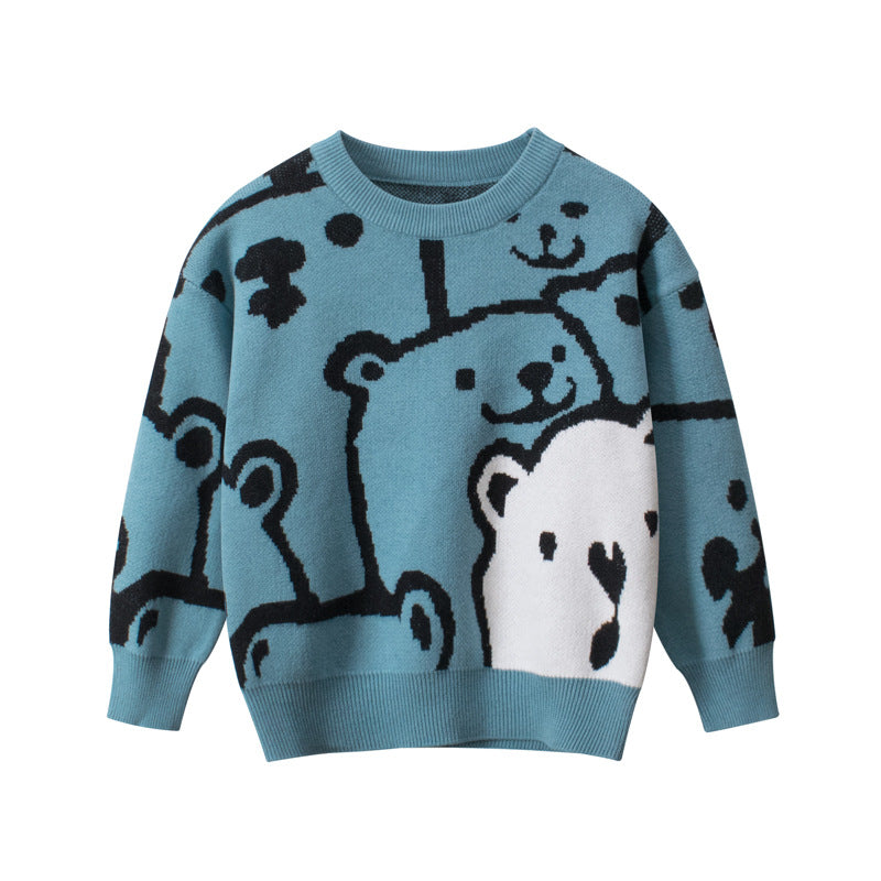 Toddler Kid Baby Girls Clothes, Infant Boys Sweater, Autumn Winter Knit Pullover Top Cute Sweet Children Sweater