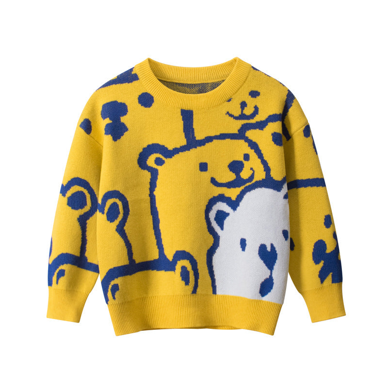 Toddler Kid Baby Girls Clothes, Infant Boys Sweater, Autumn Winter Knit Pullover Top Cute Sweet Children Sweater