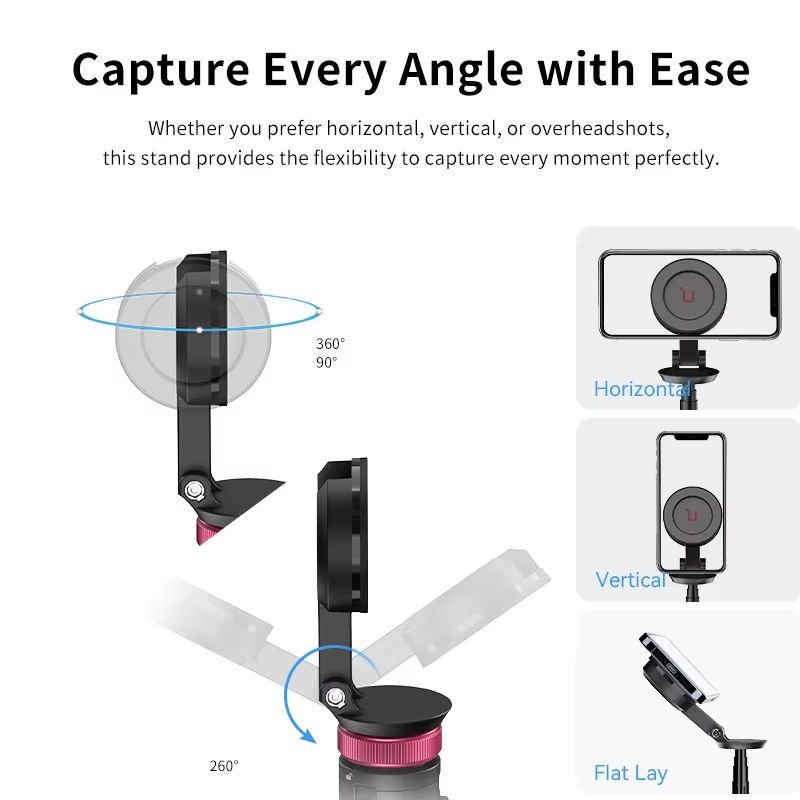 Ulanzi MT84 MagSafe Selfie Stick Tripod  153M Phone Tripod With Bluetooth Remote For IPhone Vloggin 2