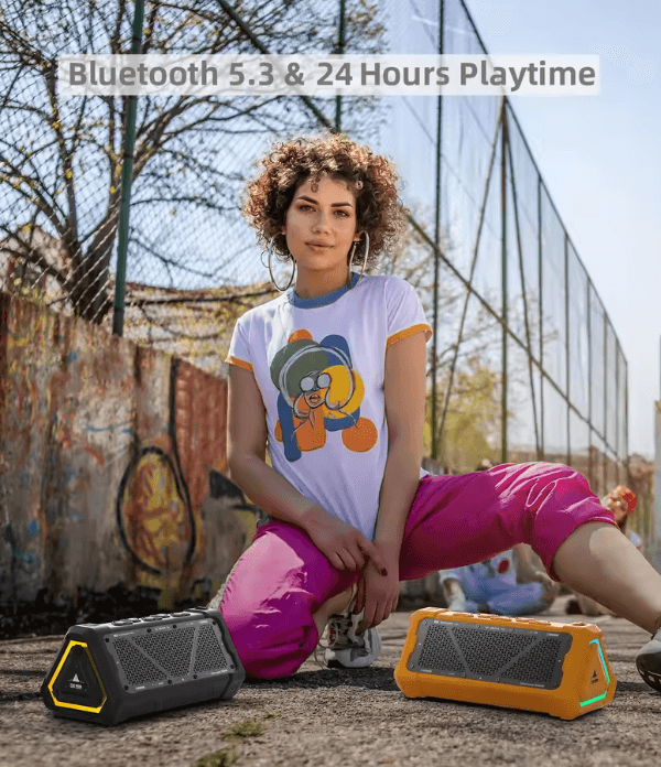 MLOVE P3 Outdoor Bluetooth Speaker With 40W Stereo Sound And RGB Lights 1