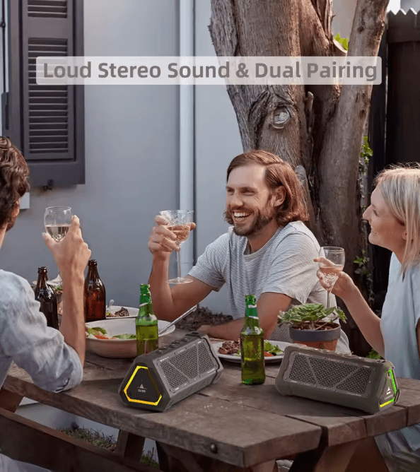 MLOVE P3 Outdoor Bluetooth Speaker With 40W Stereo Sound And RGB Lights 2
