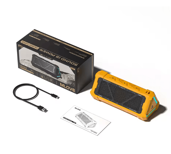 MLOVE P3 Outdoor Bluetooth Speaker With 40W Stereo Sound And RGB Lights 4