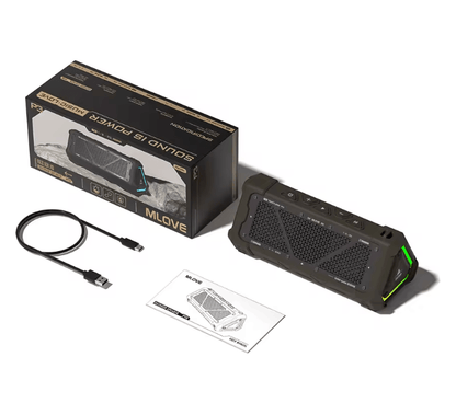 MLOVE P3 Outdoor Bluetooth Speaker With 40W Stereo Sound And RGB Lights 5