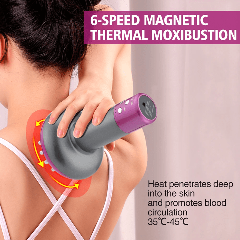 Rechargeable Guasha Massager With Heating For Body Shaping And Lymphatic Detox 1