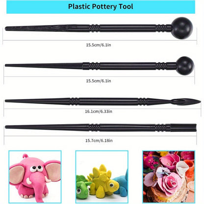 25pcs Clay Sculpting Tool Set with Spherical Engraving Stylus, Ultimate Modelling Clay Tool Kit for Pottery Ceramic