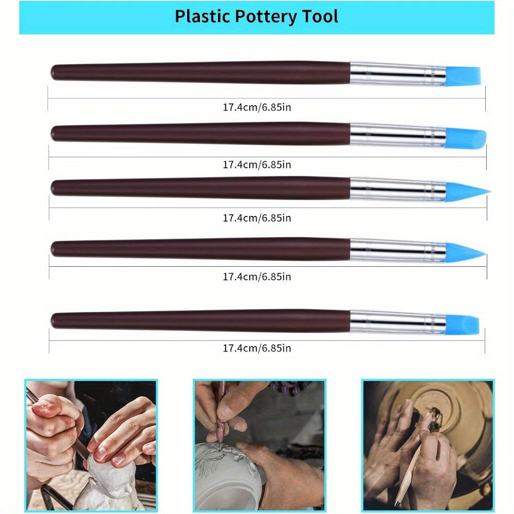 25pcs Clay Sculpting Tool Set with Spherical Engraving Stylus, Ultimate Modelling Clay Tool Kit for Pottery Ceramic