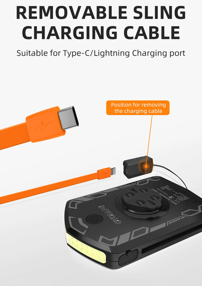 CYCLAMI RVL01 Rechargeable Bicycle Headlight With 5000mAh Battery And Type C Charging 1